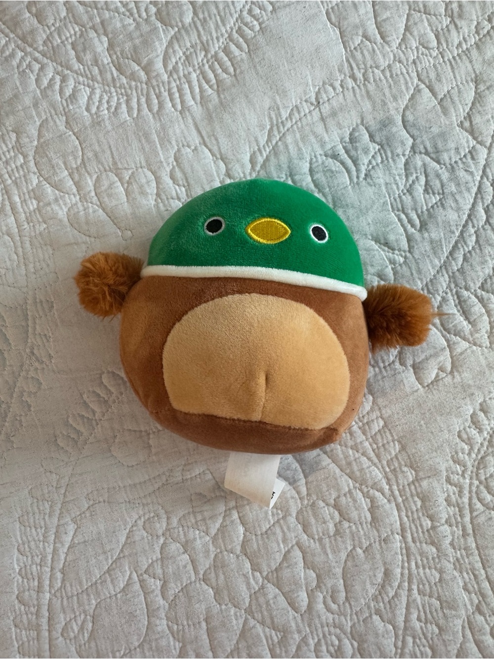 Swishy Green-Top Brown Plush Mallard Duck Stuffy Toy